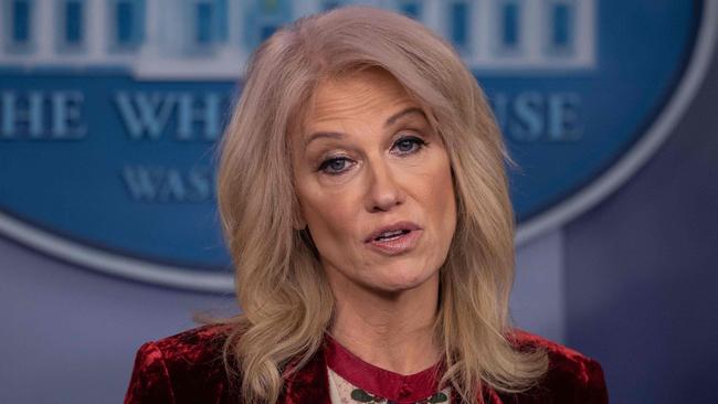 Kellyanne Conway, a senior adviser to President Trump and one of his longest-serving aides, is leaving the White House at the end of the month. Picture: AFP