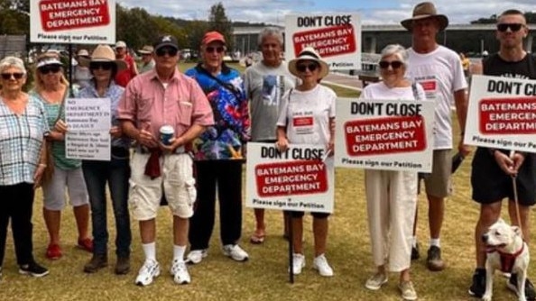 Members of the campaign at a recent march.