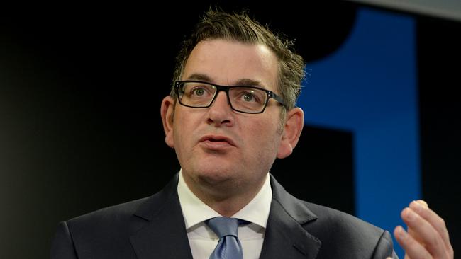 Daniel Andrews on Thursday blamed the pandemic for crippling nurse shortages in maternal and child health services. Picture: Andrew Henshaw