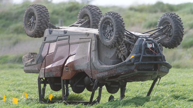 Eight people were allegedly riding on the buggy at the time. Picture: Tony Gough