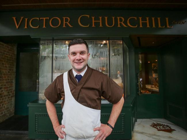 Now 28 years old, Peacock has been named the youngest ever head butcher at Victor Churchill in Woollahra. Picture: Liam Driver