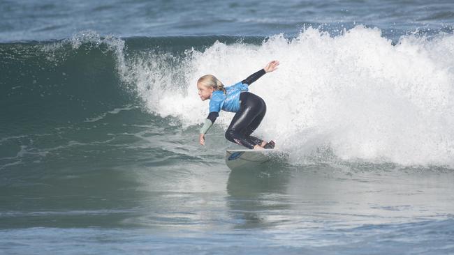 Lennox Head surfer Ocea Curtis competing at the NSW titles last year. The event is expected for August and is open for all FNC surfers.Photo Ethan Smith/Surfing NSW.