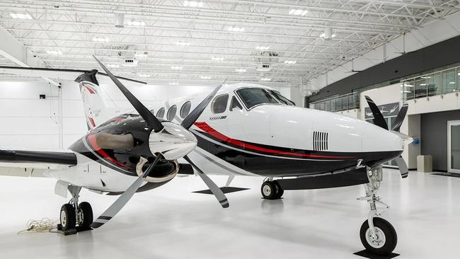 Sam Mitchells 2022 Beechcraft King Air private plane.