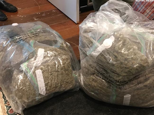 POLICE. man and woman will face court after drugs and cannabis were allegedly located in Ridleyton. On Saturday 13 March, detectives had cause to search a Monmouth Street home and located over $45,000 cash and 24kgs of cannabis., , A 24-year-old man and a 21-year-old woman both from Ridleyton were arrested and charged with trafficking in a controlled substance and money laundering. The man was refused bail and will appear in the Port Adelaide Magistrates Court today. The woman was bailed to appear in the Port Adelaide Magistrates Court on 20 April. Picture: SAPOL