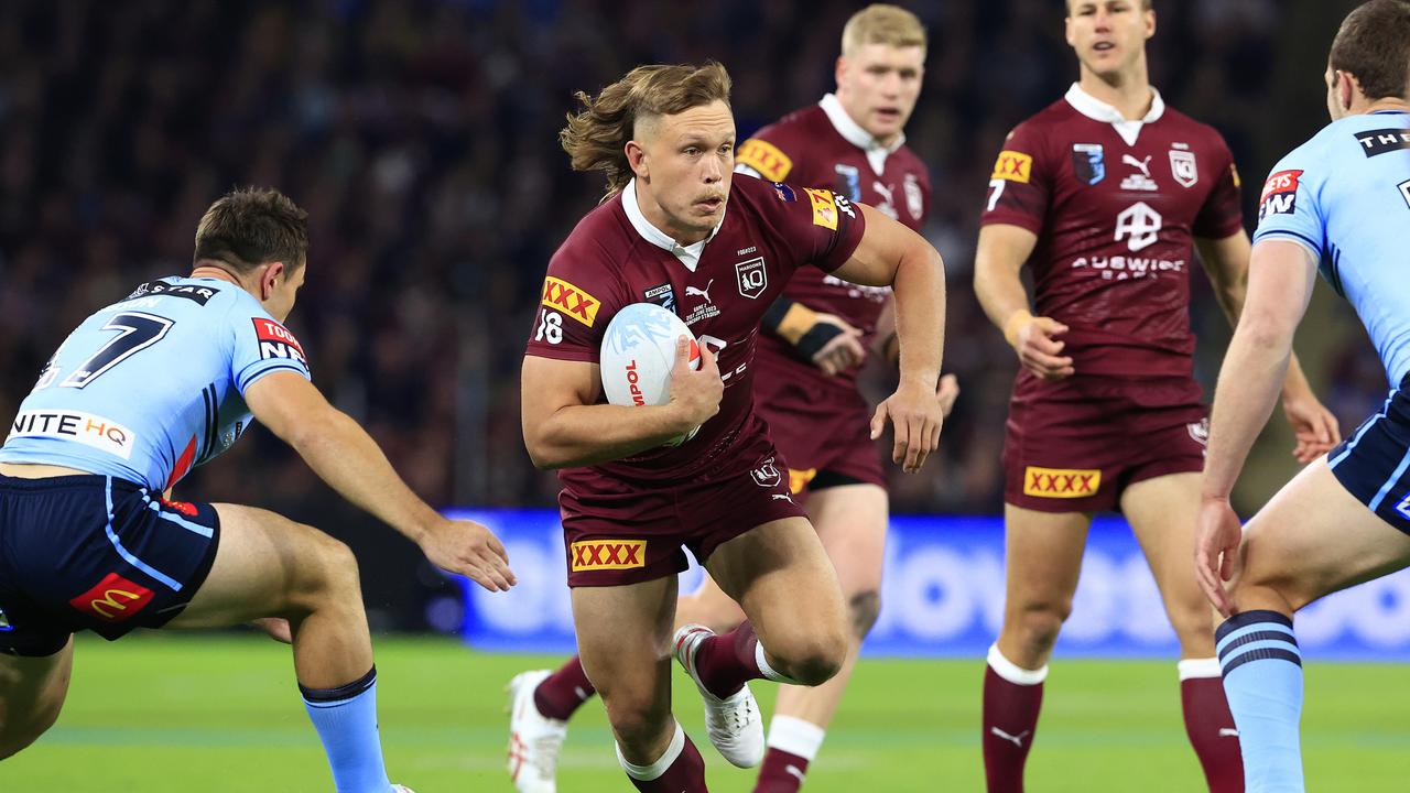 Reuben Cotter is a shock snub from the Rich 100, missing out despite his Kangaroos and Maroons success. Picture: Getty Images.