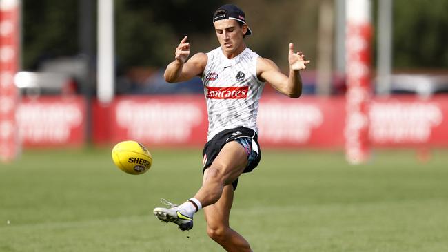 Nick Daicos had 31 disposals in the AAMI Series game against the Giants. Picture: Darrian Traynor/Getty Images