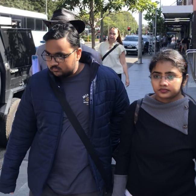 Vansh Khanna, 18, outside Manly Local Court on Thursday. Picture: Jim O'Rourke