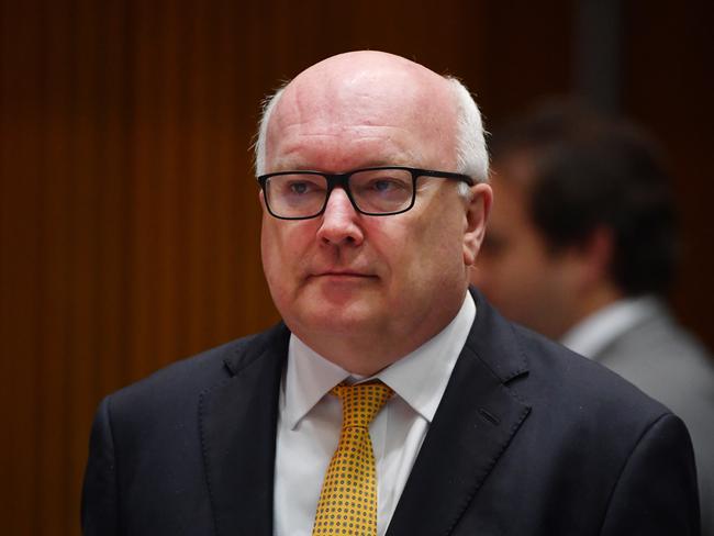 Attorney-General George Brandis has warned Liberal backbenchers to stop speaking out against Malcolm Turnbull’s ministry. Picture: AAP