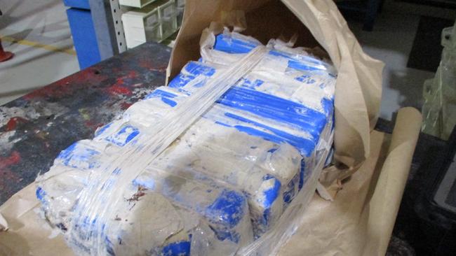 Packages of white powder suspected of being cocaine found at Hinchinbrook Island. Picture: Queensland Police Services