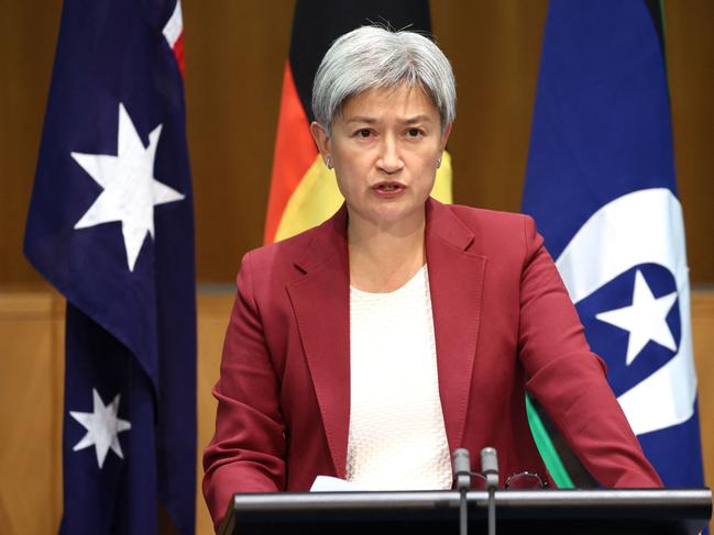 Foreign Minister Penny Wong. Picture: David Gray AFP