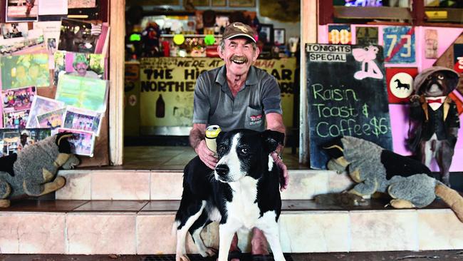 Paddy Moriarty and his dog Kellie. Picture: Helen Orr