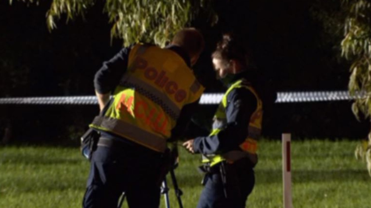 The driver stopped at the scene and is assisting police with their inquiries. Picture: 7 News