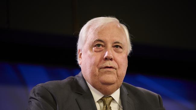 In 2019 Clive Palmer, above, spent $70m in effect as free election advertising for the Coalition, this time it is not nearly as clear-cut. Picture: Rohan Thomson / Getty Images