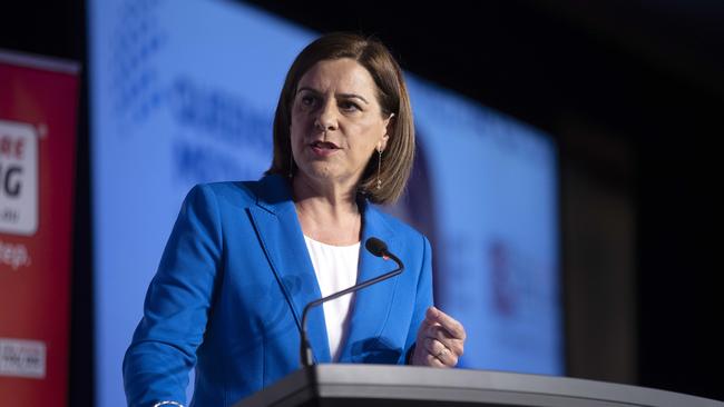 State Opposition Leader Deb Frecklington has attacked Ms Palaszczuk multiple times through the campaign over her handling of the borders during the coronavirus pandemic. Picture: NCA NewsWire / Sarah Marshall