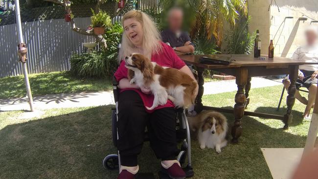 Ann Marie Smith in 2011, with her dogs Maggie and Deana. Picture: SA Police