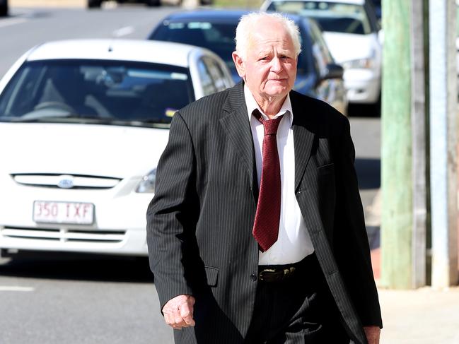 Greyhound trainer Tom Noble arriving at the Ipswich Courthouse. Pics Tara Croser.