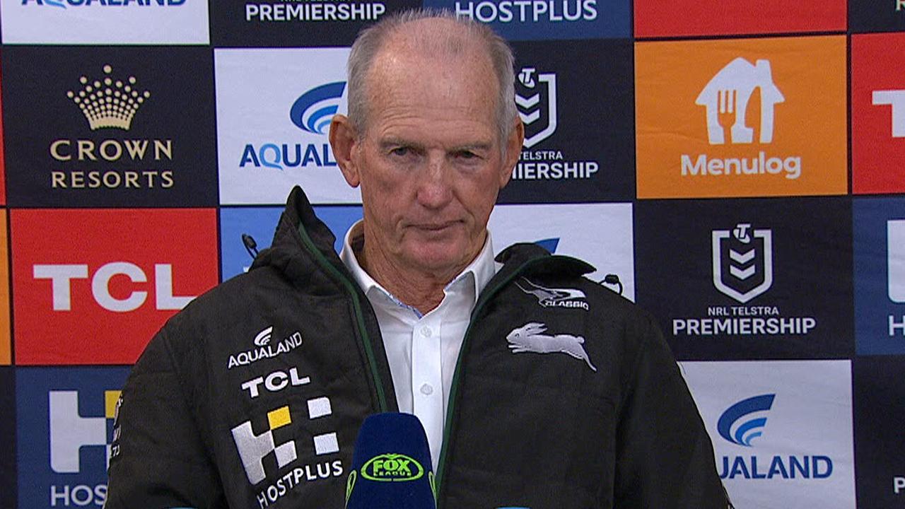 Wayne Bennett speaks on Alex Johnston.