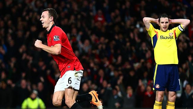 Jonny Evans gave United early hope.