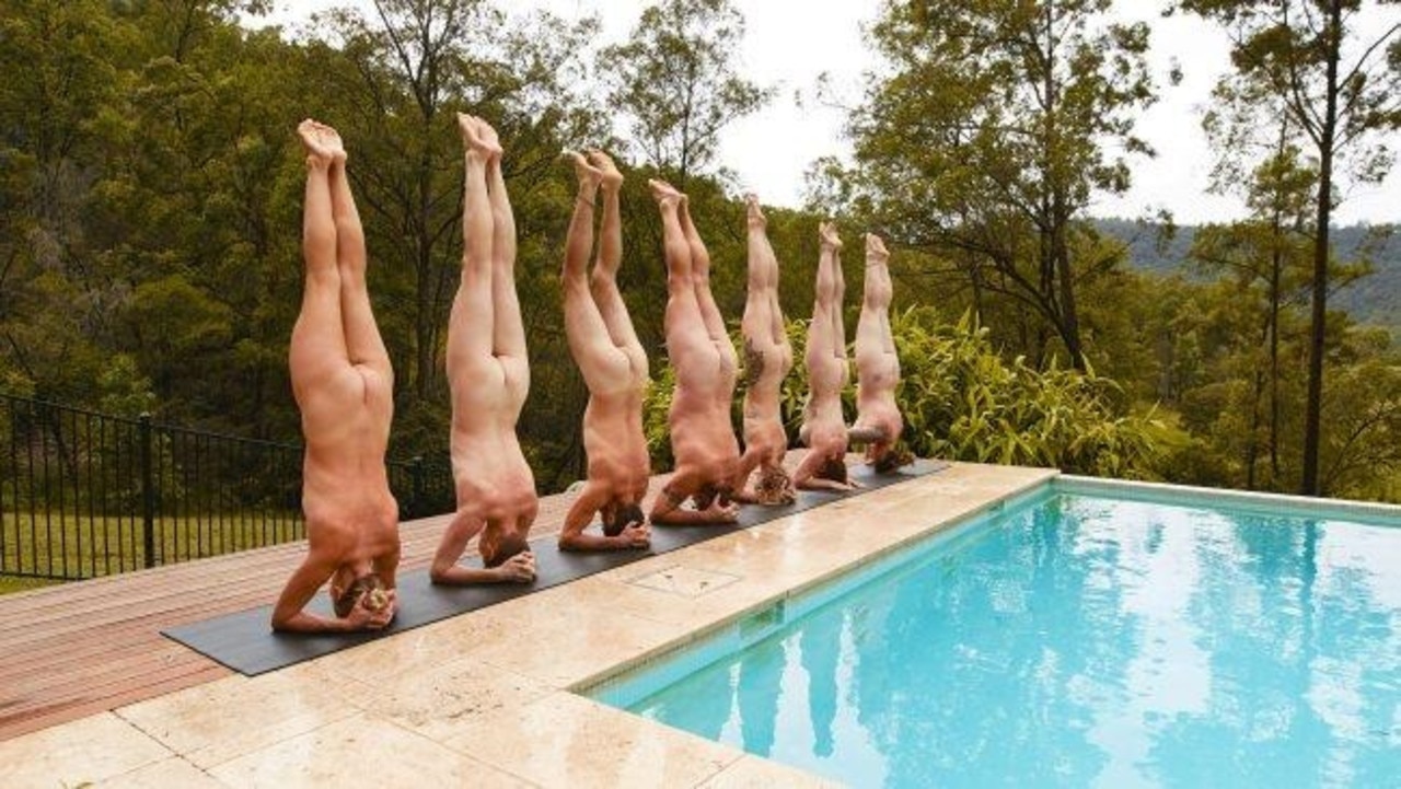 How is this for a morning yoga routine? Picture: Copyright, Get Naked Australia
