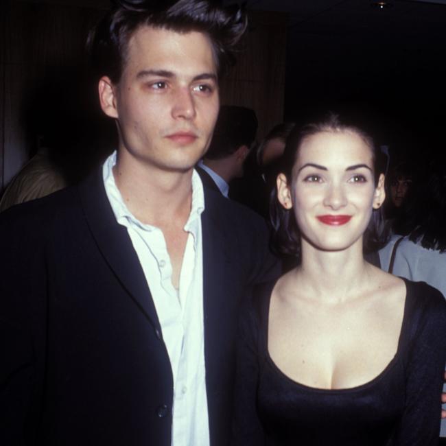 Young love: Johnny Depp and Winona Ryder.