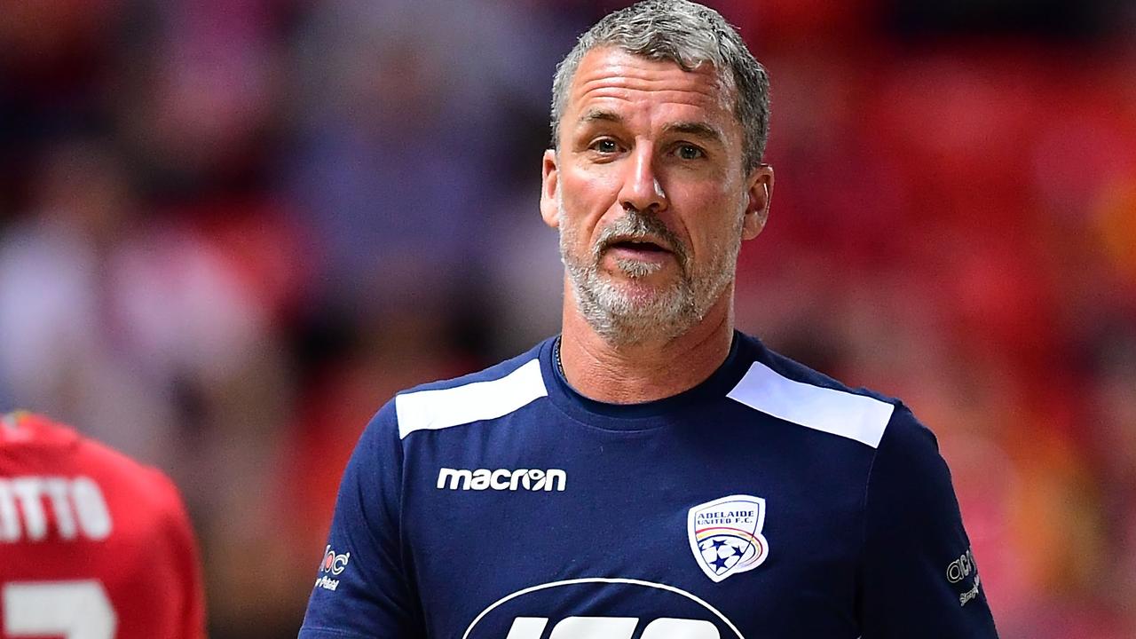 Adelaide United coach Marco Kurz during the Reds 2-1 win over Brisbane Roar at Coopers Stadium. (Photo by Mark Brake/Getty Images)