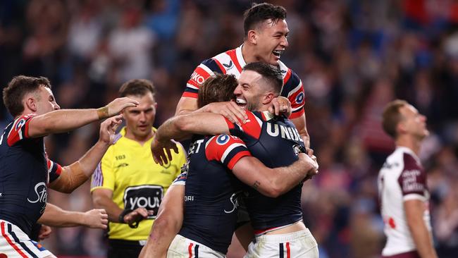 The Roosters must match the intensity they played with last week in their big win over the Sea Eagles. Picture: Jason McCawley/Getty Images