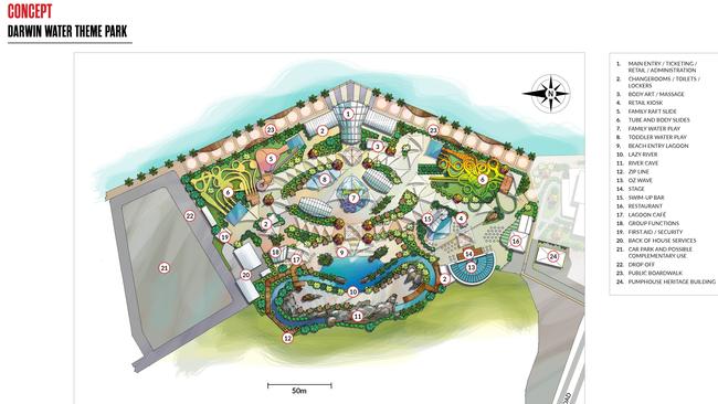 The proposed wave pool concept