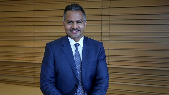 Stockland CEO Tarun Gupta said the business had capital for inorganic growth in logistics and residential, particularly land lease communities. Picture: Jane Dempster