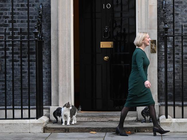 Larry famously threw shade at former British PM Liz Truss. Picture: AFP