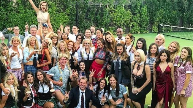 Shane Warne hosts a back to school New Year's Eve party. Picture: Instagram.