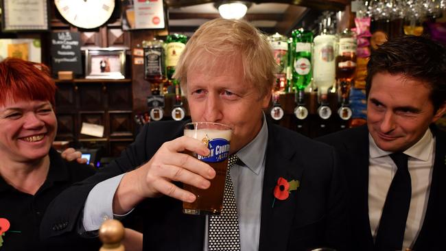 Sue Gray has a photograph of Boris Johnson holding a beer apparently at a Downing St party. Picture: Getty Images.