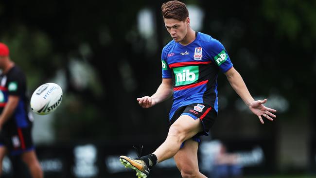 Kalyn Ponga is another new face at the Knights. Picture: Phil Hillyard