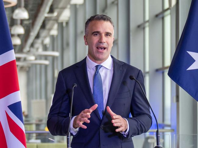 Premier Peter Malinauskas at BAE Systems Submarines Academy for Skills and Knowledge at Barrow-in-Furness, United Kingdom. Picture: BAE SYSTEMS,