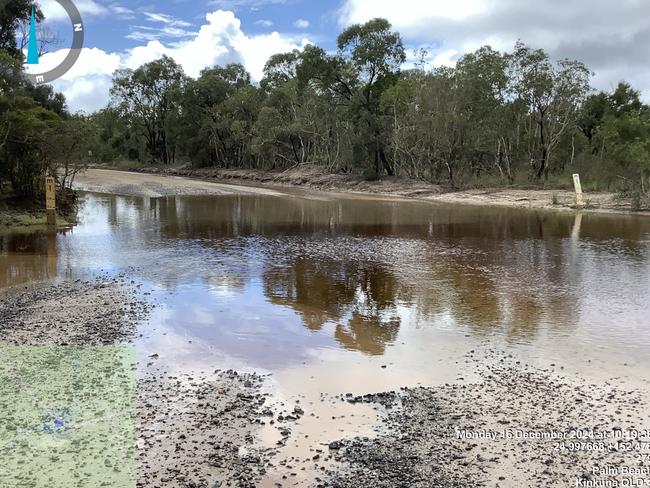 Queensland Parks and wildlife rangers have installed signs advising visitors to the area that the park is closed to the public.