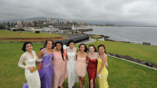 St Patrick’s College, Campbelltown year 12 students celebrating their formal in Wollongong in 2012.