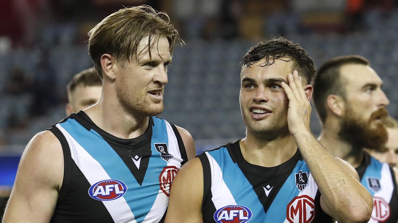 Tom Jonas has extended his stay at Port Adelaide. Picture: Dylan Burns/AFL Photos via Getty Images