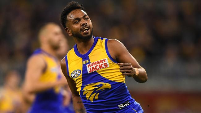 Rioli will miss West Coast’s do-or-die clash with Geelong. Picture: Getty