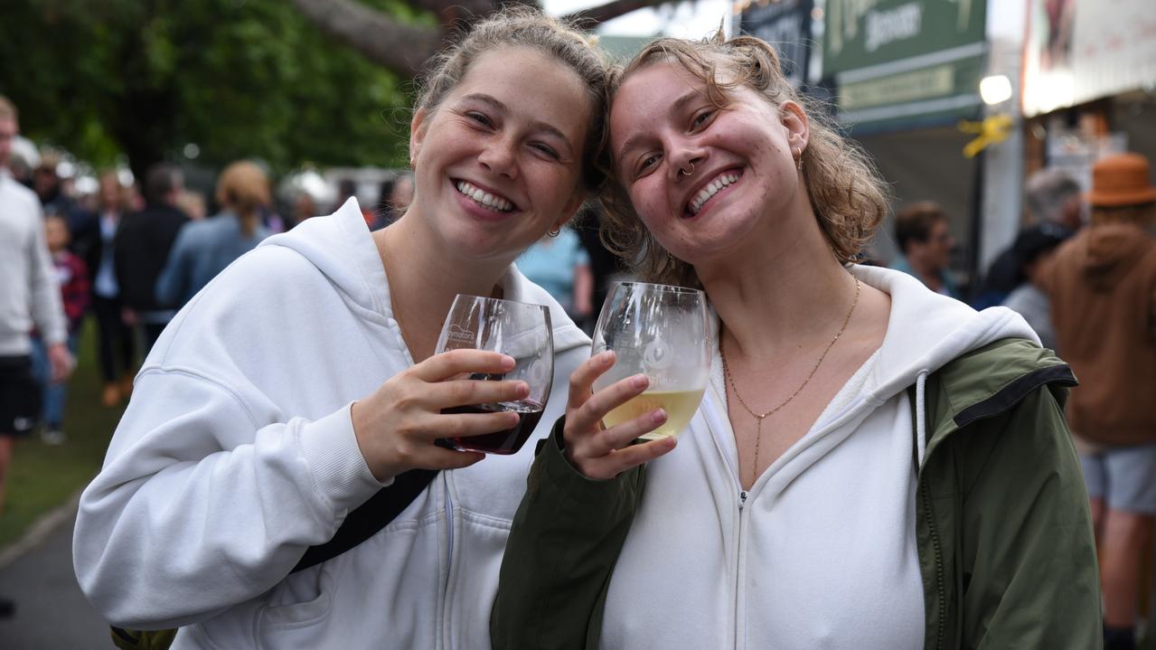 Danielle Hall and Hannah Semple-Glasser at Day 2 of Launceston's Festivale 2023. Picture: Alex Treacy