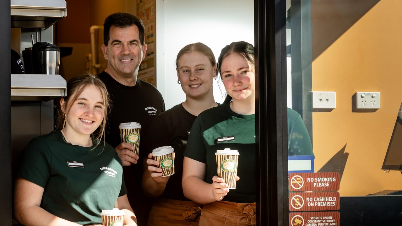 Zarraffa's Coffee franchisee Damian Doyle is opening his second location, which will be drive-through only, on Anzac Avenue in Harristown.