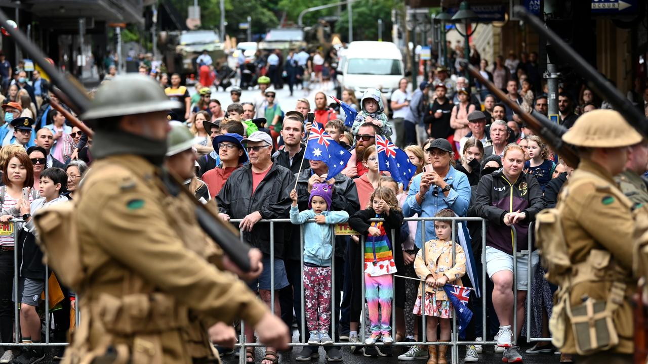 Brisbane’s Anzac Day parade in 2022.