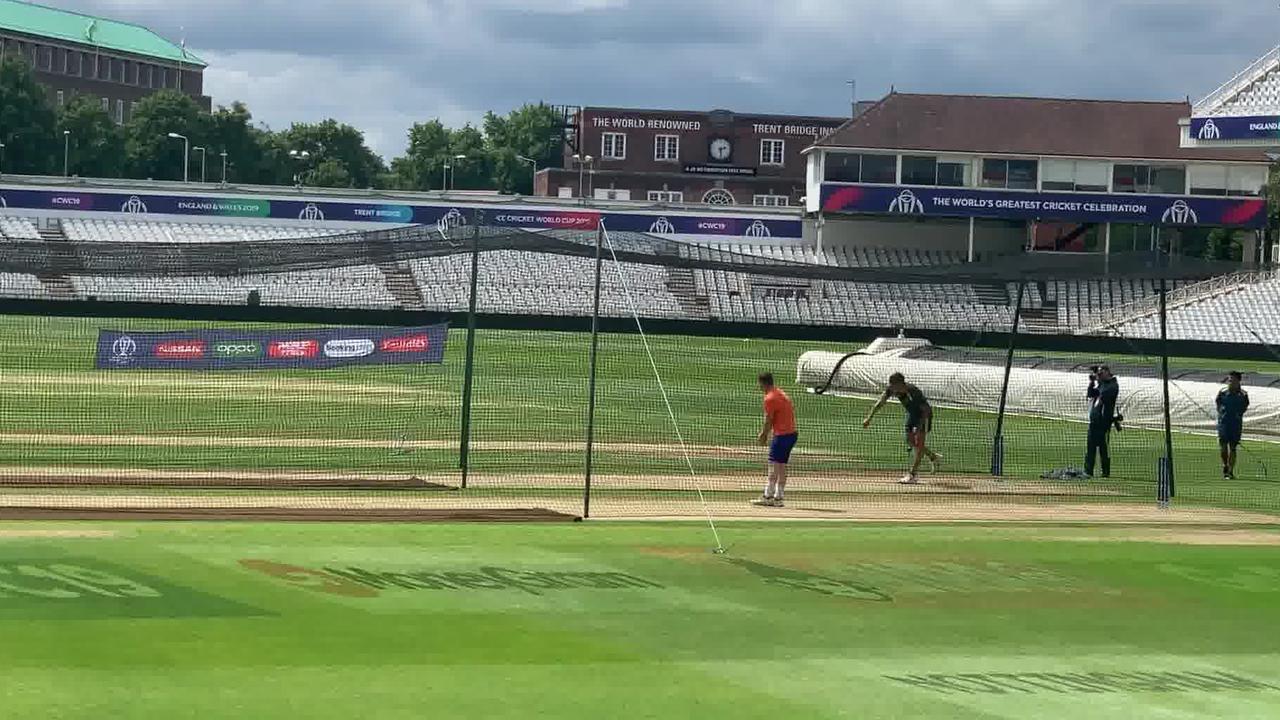 Marcus Stoinis’ hopes of playing in the World Cup again are still alive after he appeared to get through a fitness test without issue at Trent Bridge.