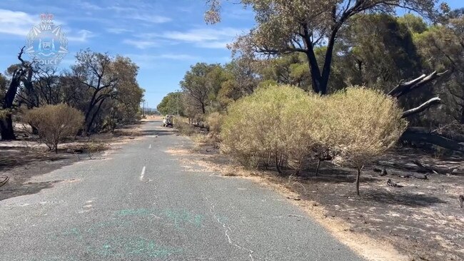 The fire is the second in as many days in the area. Picture: WA Police,