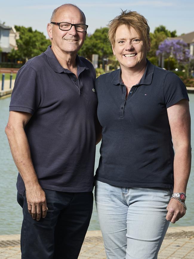 Bob Harrap and Abi Foulkes say they prefer not to think about the year apart. Picture: Matt Loxton