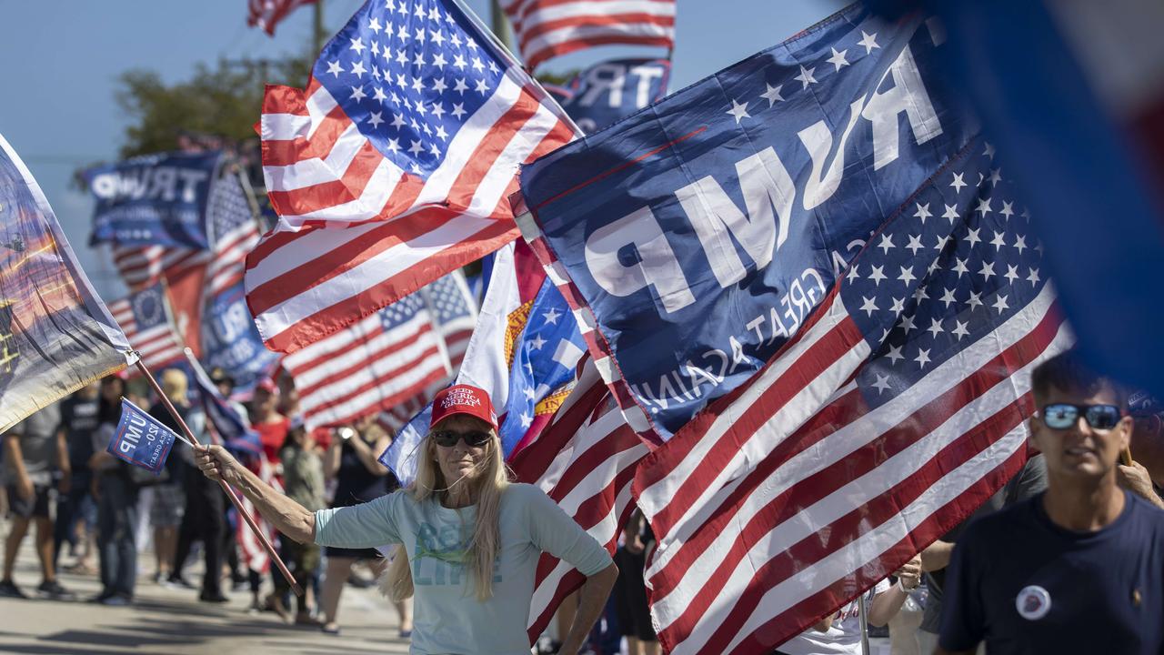 Donald Trump still enjoys a lot of support, but it’s waning. Picture: AFP