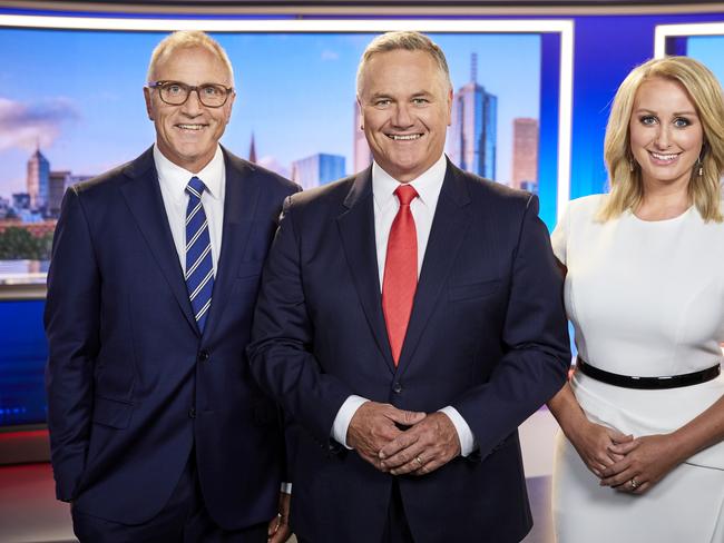 Seven News photo – Tim Watson, Peter Mitchell and Jane Bunn