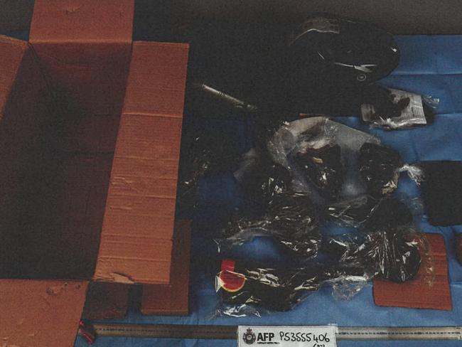 Australian Federal Police seized high-powered gun parts hidden in toy motorbikes shipped from the United States.