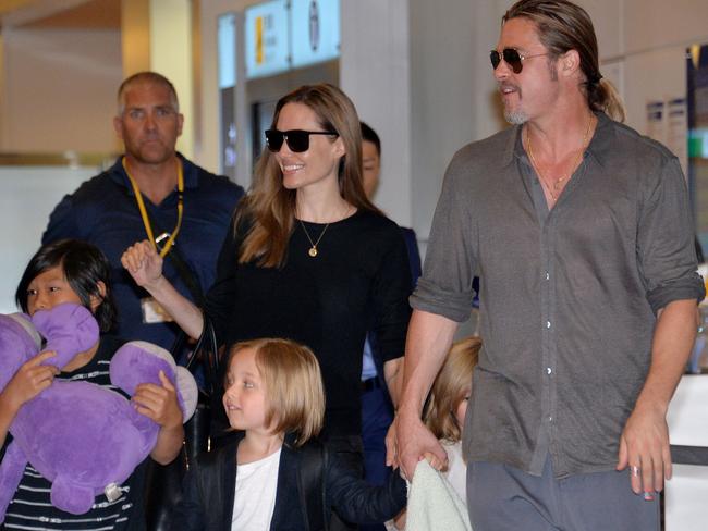 Angelina Jolie is seeking custody of her six children with Brad Pitt. Picture: AFP