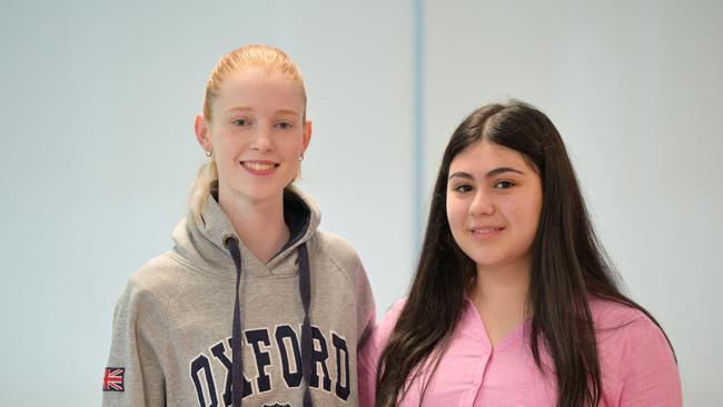 Deanna Stevens (L) and Eva Pulvirenti (R), are the youth ambassadors for the Hills Shire.