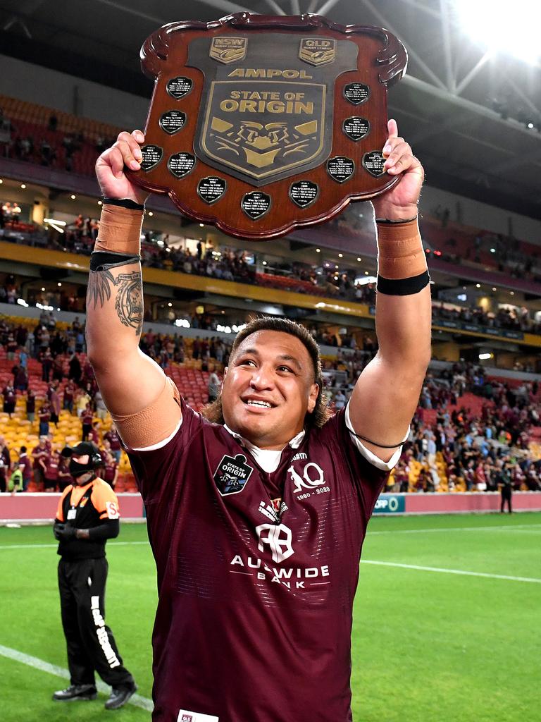 Josh Papalii was a star for the Maroons last year. Picture: Bradley Kanaris / Getty Images