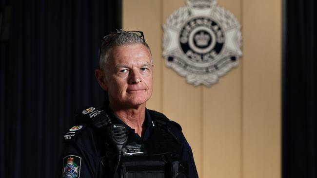 Senior Sergeant Rob Campbell says that police have located the body of a 29 year old man, who went missing while swimming at Babinda Falls, about 2 hours walk upstream from the Babinda Boulders swimming hole. Picture: Brendan Radke